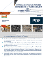 Sustainable initiatives towards co-processing of waste in cement kiln - Successes, trends and support for improved utilization