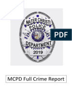 MCPD Crime Report Cover
