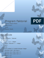 Program Faktorial