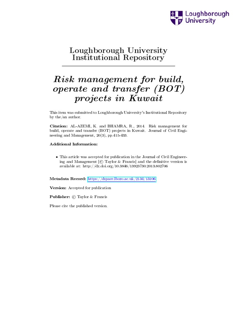 Final Tcem r3 | PDF | Risk Management | Risk