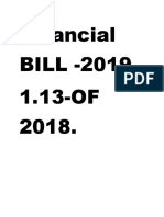 Financial BILL