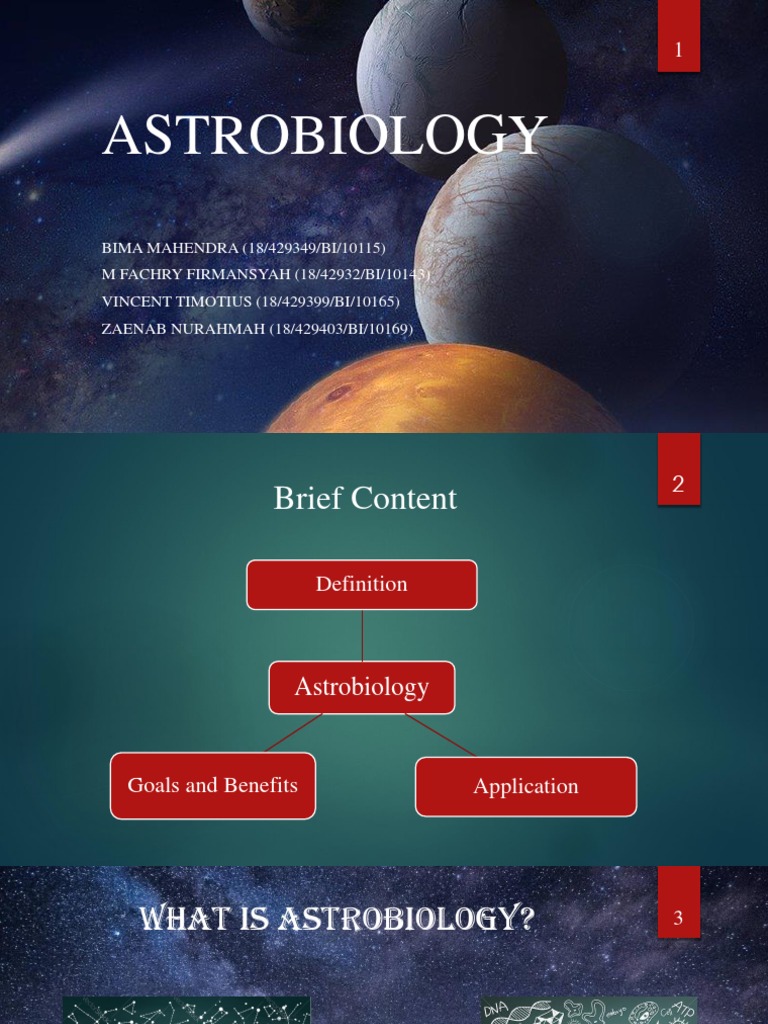 Understanding Astrobiology: Goals & Future | PDF | Astrobiology | Outer ...