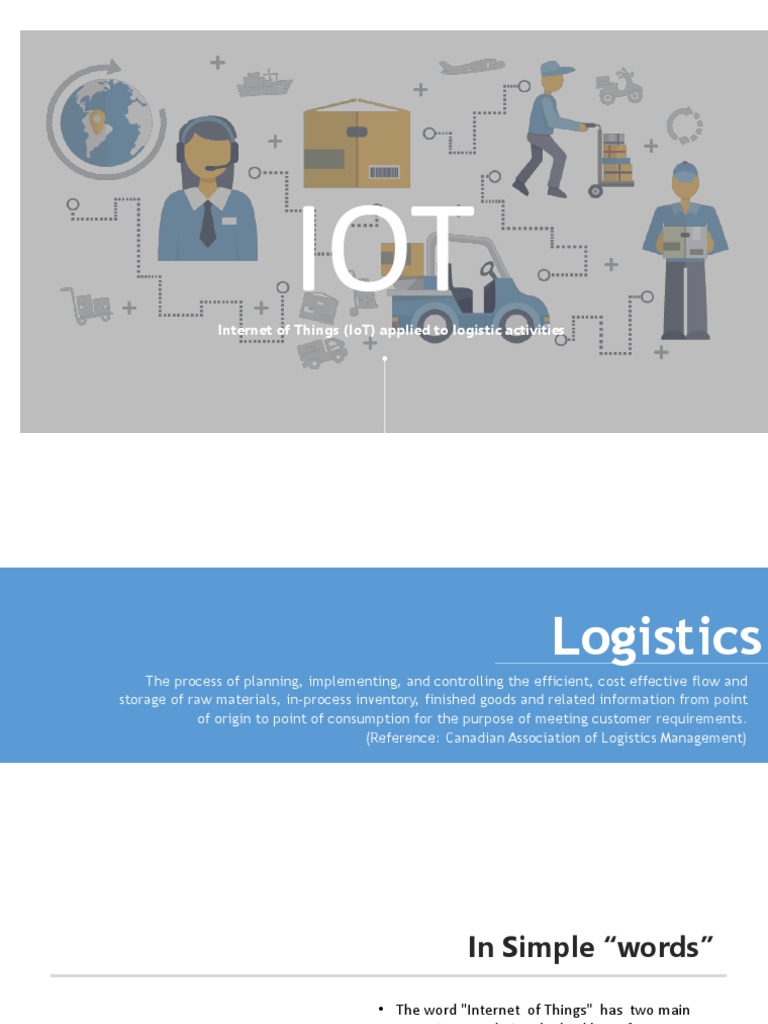 Internet of Things (Iot) Applied To Logistic Activities | PDF ...
