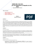 DSWD Irr of Ra 9523 (Implementing Rules and Regulations of Republic Act No. 9523)