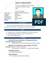 Rehan Ahmad Khan Resume