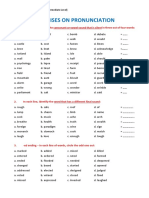 Exercises On Pronunciation