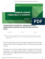 Fungsi Edate & Eomonth - Menjumlah Atau Mengurangi Tanggal Dalam Satuan Bulan Di Excel