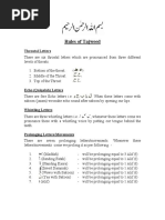 Rules of Tajweed: Throatal Letters