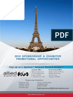 AlliedAcademies 2019 ExhibitorsSponsors Brochure PDF