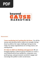 Download Beyond Cause Marketing 2010 Presentation Deck by CauseShift SN40711264 doc pdf