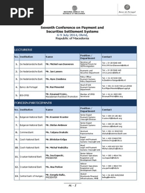 Platni Sistemi Participants List Service Industries Money