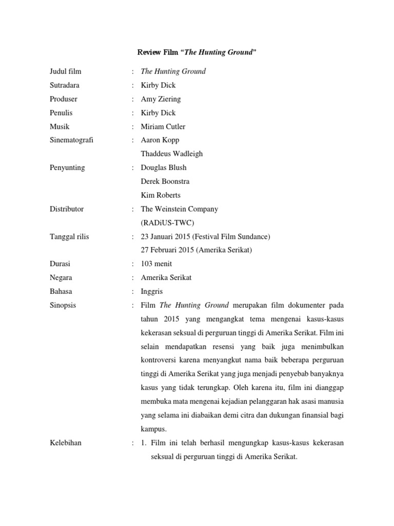 Review Film The Hunting Ground PDF