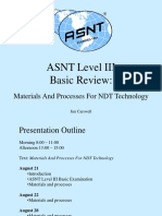 Materials And Processes For NDT Technology Review