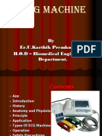 E.C.G Machine: by Er.U.Karthik Premkumar, H.O.D - Biomedical Engineering Department