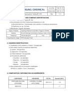 Msds 1. Chemical Product and Company Identification: Polypropylene Topilene J740