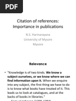 Citation of References