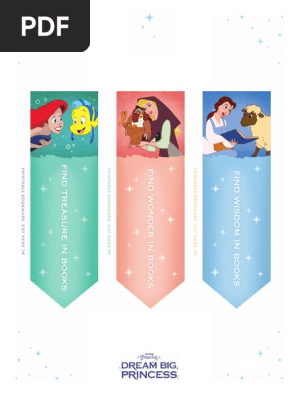 disney princess bookmarks pdf