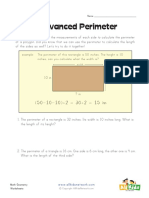 Area and Perimeter Worksheets QA PDF