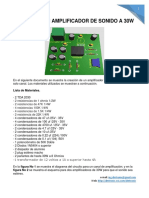 Diseño de Un Amplificador de Sonido a 30w