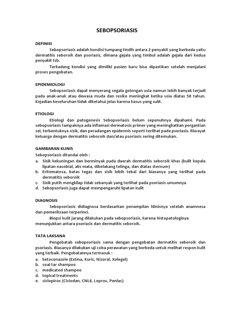Sebopsoriasis | PDF