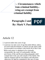 Rules of Minority Exemption