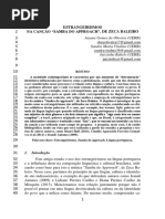 Estrangeirismos Na Cancao JAYANE