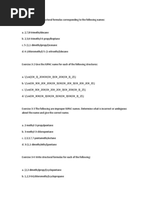 Document 1 Química Orgânica Alcano