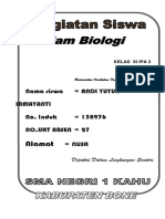 Jawaban LKS Tugas-Tugas Bio Kelas Xi