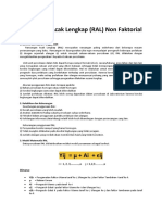 Rancangan Acak Lengkap (RAL) Non Faktorial: Dimana