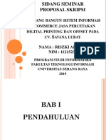 Sidang Seminar Proposal Skripsi