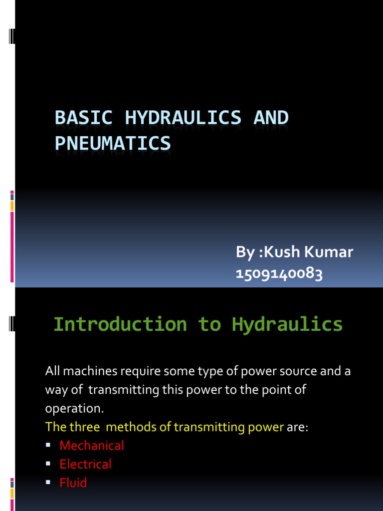 Basic Hydraulics and Pneumatics PDF Brake Valve
