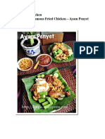 Indonesian Famous Fried Chicken, Ayam Penyet