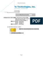 Clarifier Settling Velocity