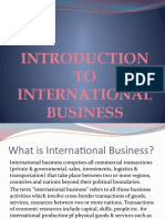 Introduction to International Business and Its Growth