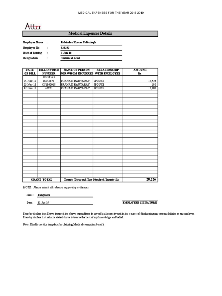 Medical Reimbursement PDF