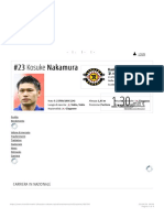 Kosuke Nakamura - Nazionale Transfermarkt