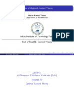 Basics of Optimal Control Theory