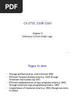 CS 2710, ISSP 2160: Inference in First-Order Logic