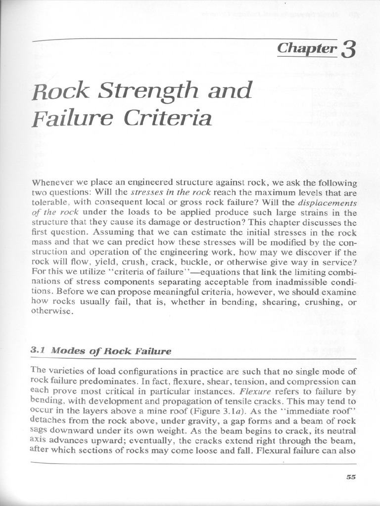 Rock Strength and Failure Modes | PDF | Deformation (Engineering ...