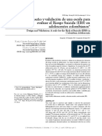 Diseno y Validacion de Una Escala para Evaluar El