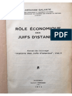 Role Economique Des Juifs D'Istanbul - Abraham Galanté PDF