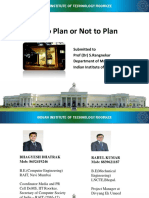 Case: To Plan or Not To Plan: Indian Institute of Technology Roorkee