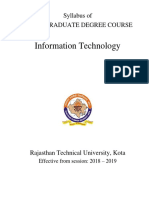 Information Technology: Syllabus of Undergraduate Degree Course