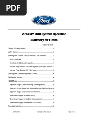 Ford Manual De Taller Ford Fiesta 13 Pdf Throttle Surface Roughness