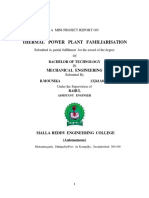 Thermal Power Plant Familiarisation: A Mini Project Report On