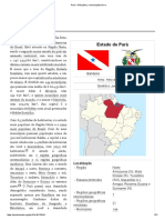 Estado do Pará - breve história.