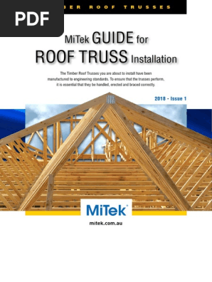 Mitek Guide For Roof Truss Installation Pdf Truss