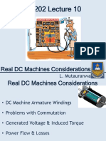 EE202 Lecture 10: Real DC Machines Considerations