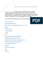 3rd Party Identity Providers Compatibility With AAD as of May 2018 (1)