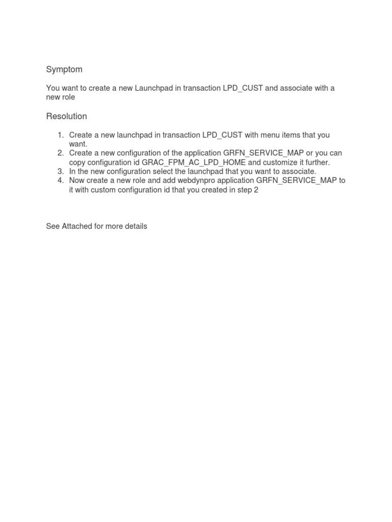 Create Launchpad In Lpd Cust Transaction Pdf